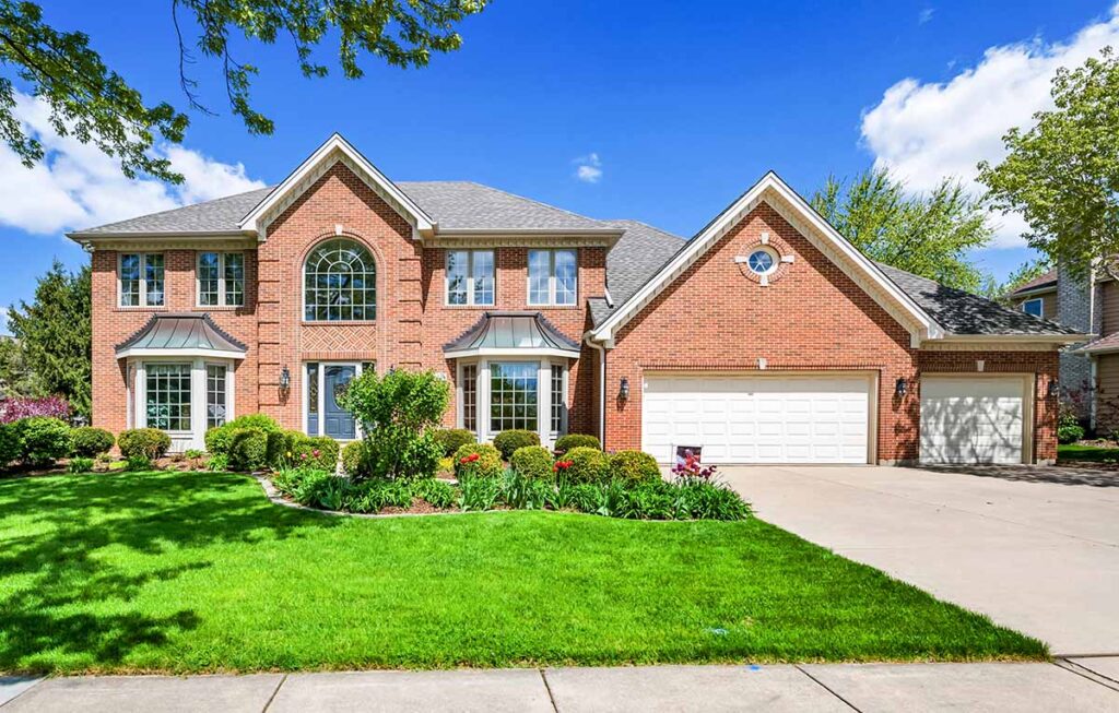 large brick home