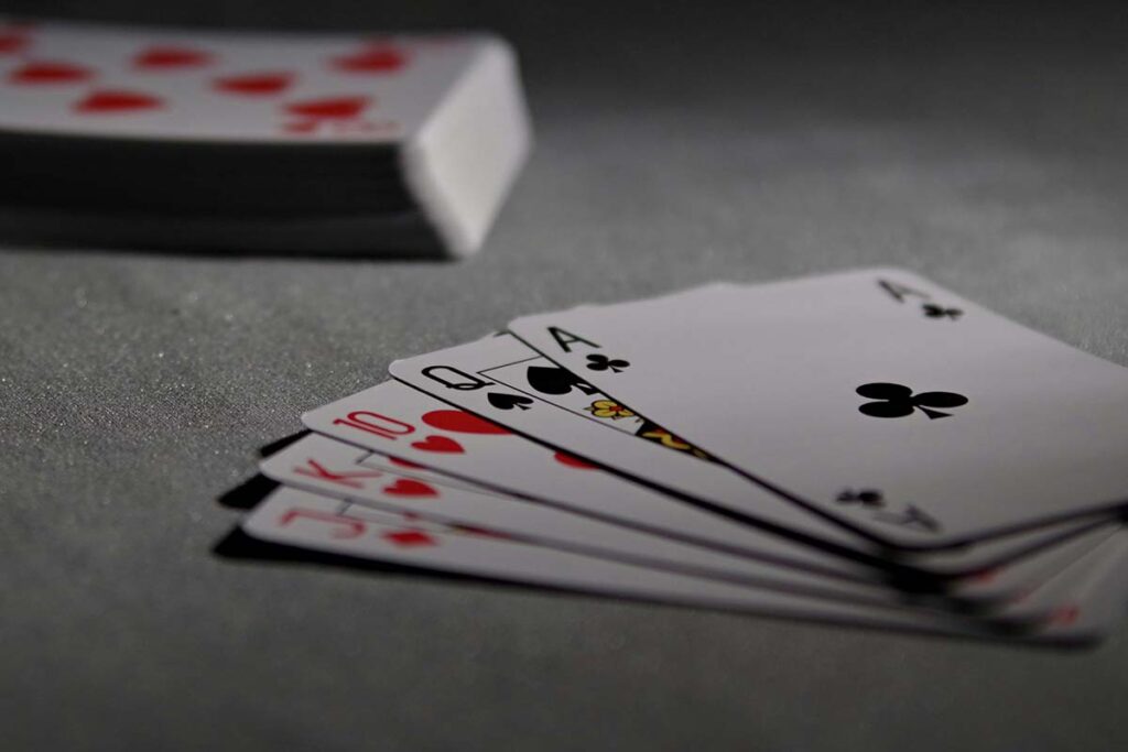 Poker hand of cards